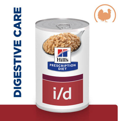 Hill's Prescription Diet i/d Digestive Care Wet Dog Food - Turkey 12x360g