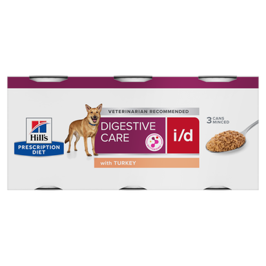 Hill's Prescription Diet i/d Digestive Care Wet Dog Food - Turkey 3 x 360g