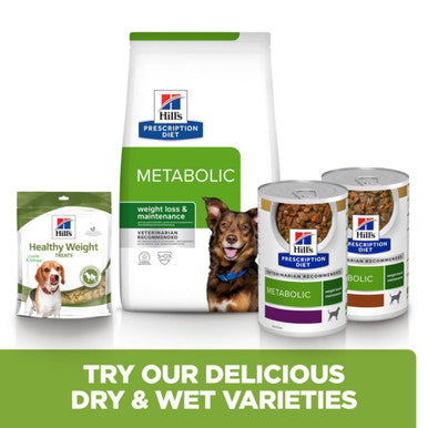 Hill's Prescription Diet Metabolic Weight Management Wet Dog Food - Chicken 12 x 370g