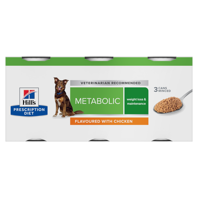 Hill's Prescription Diet Metabolic Weight Management Wet Dog Food - Chicken 12 x 370g