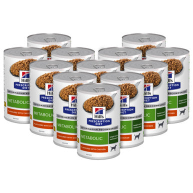 Hill's Prescription Diet Metabolic Weight Management Wet Dog Food - Chicken 12 x 370g