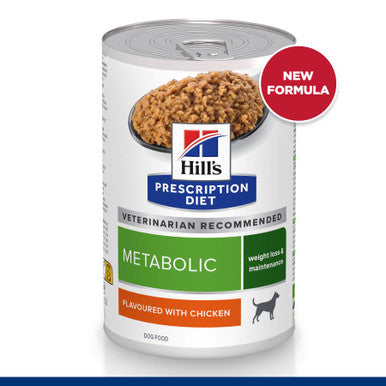 Hill's Prescription Diet Metabolic Weight Management Wet Dog Food - Chicken 3 x 360g