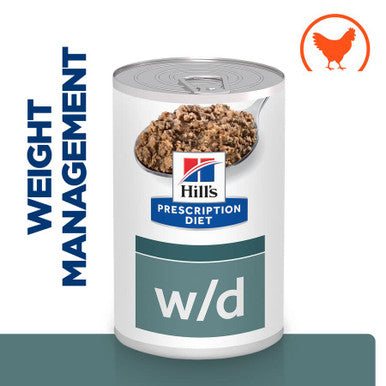 Hill's Prescription Diet w/d Diabetes Care Wet Dog Food - Chicken