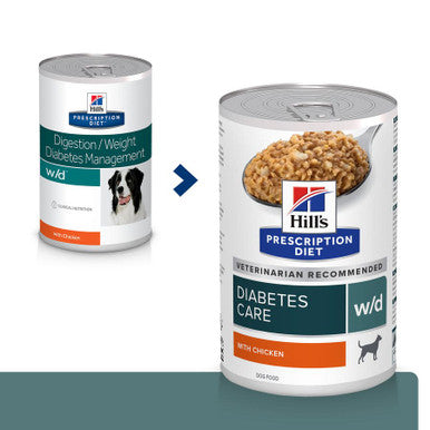 Hill's Prescription Diet w/d Diabetes Care Wet Dog Food - Chicken