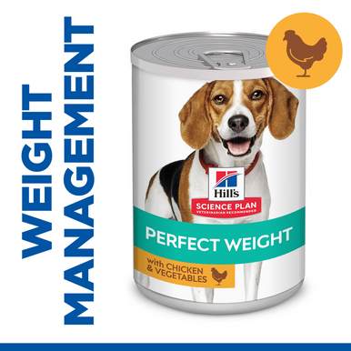 Hill's Science Plan Perfect Weight Wet Dog Food - Chicken & Vegetables