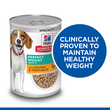 Hill's Science Plan Perfect Weight Wet Dog Food - Chicken & Vegetables