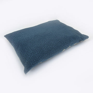 Danish Design Sherpa Fleece Harbour Paw Deep Duvet Blue Adult Dog Bed