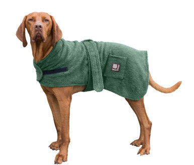 Danish Design Towelling Green Adult Dog Robe