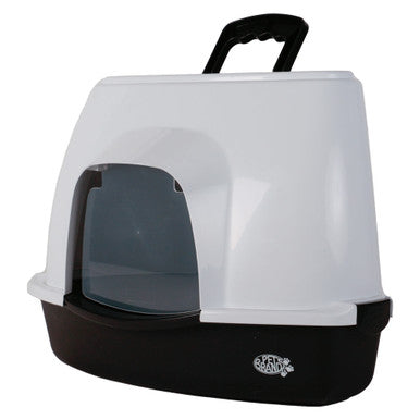 Petsentials Corner Cat Litter Tray with Hood