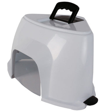 Petsentials Corner Cat Litter Tray with Hood