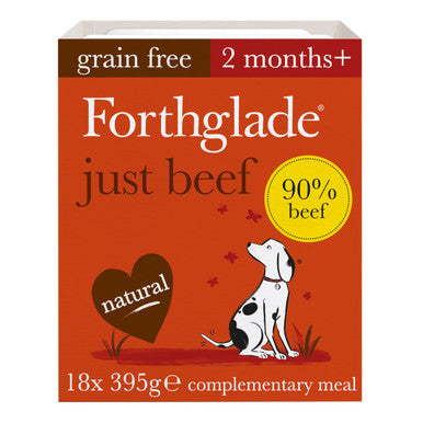 Forthglade Just Complementary 2 Months+ Grain-free Wet Dog Food - Beef