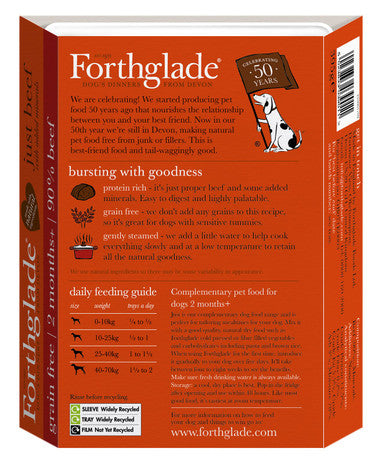 Forthglade Just Complementary 2 Months+ Grain-free Wet Dog Food - Beef