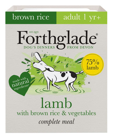 Forthglade Complete Meal Adult Wet Dog Food -  Lamb with Brown Rice & Veg