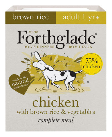 Forthglade Complete Meal Adult Wet Dog Food - Chicken with Brown Rice & Veg