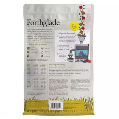 Forthglade Complete Natural Cold Pressed Dry Dog Food -  Chicken with Sweet Potato 10kg