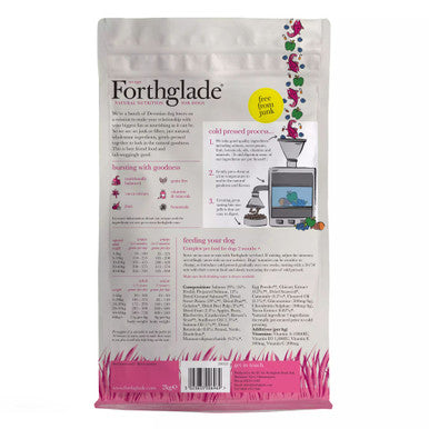 Forthglade Complete Natural Cold Pressed Dry Dog Food - Salmon with Sweet Potato