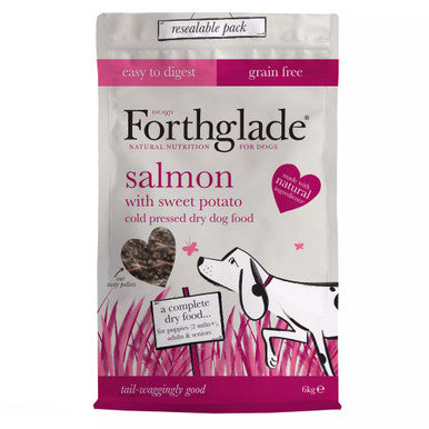 Forthglade Complete Natural Cold Pressed Dry Dog Food - Salmon with Sweet Potato