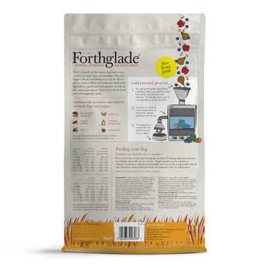 Forthglade Complete Natural Cold Pressed Small Dry Dog Food - Turkey with Sweet Potato