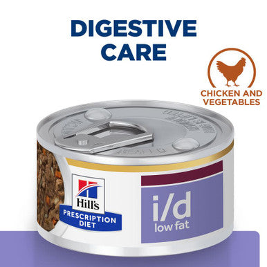 Hill's Prescription Diet i/d Low Fat Digestive Care Wet Dog Food - Chicken & Added Vegetables