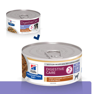 Hill's Prescription Diet i/d Low Fat Digestive Care Wet Dog Food - Chicken & Added Vegetables