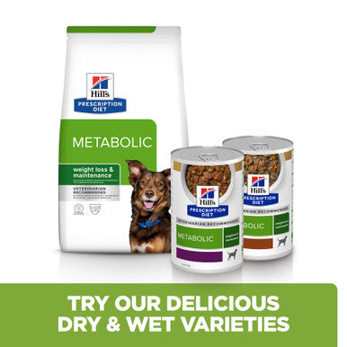 Hill's Prescription Diet Metabolic Weight Management Stew Wet Dog Food - Chicken and Added Vegetables