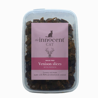 The Innocent Hound Grain-free Air-Dried Cat Treat - Venison Slices with Potato