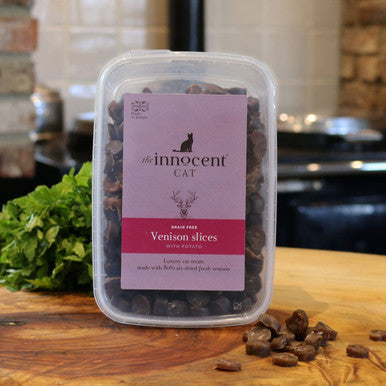 The Innocent Hound Grain-free Air-Dried Cat Treat - Venison Slices with Potato