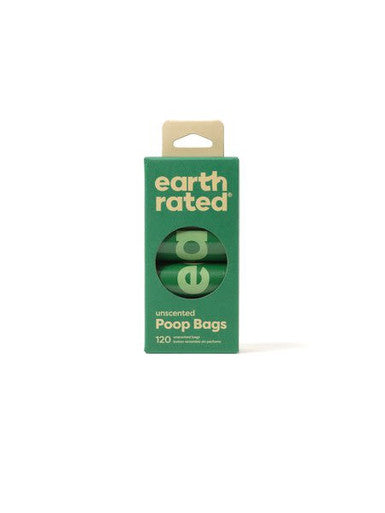 Earth Rated 120 Bags on 8 Refill Rolls Poop Bags