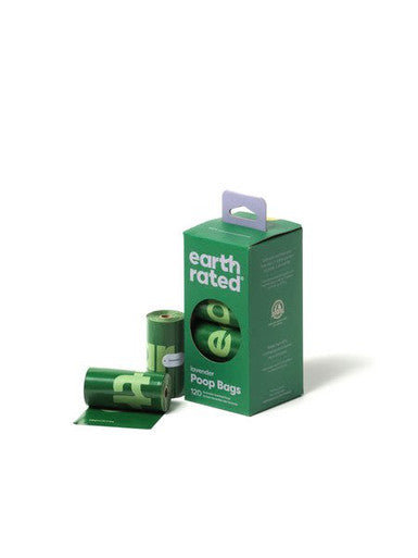 Earth Rated 120 Bags on 8 Refill Rolls Poop Bags - Scented