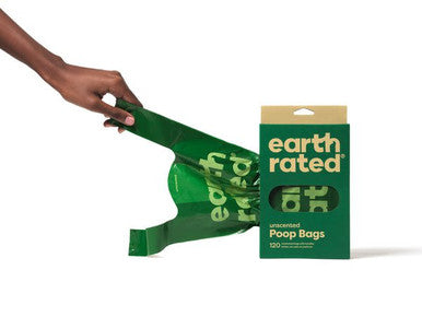 Earth Rated 120 Bags Easy-Tie Handle Poop Bags