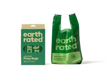 Earth Rated 120 Bags Easy-Tie Handle Poop Bags