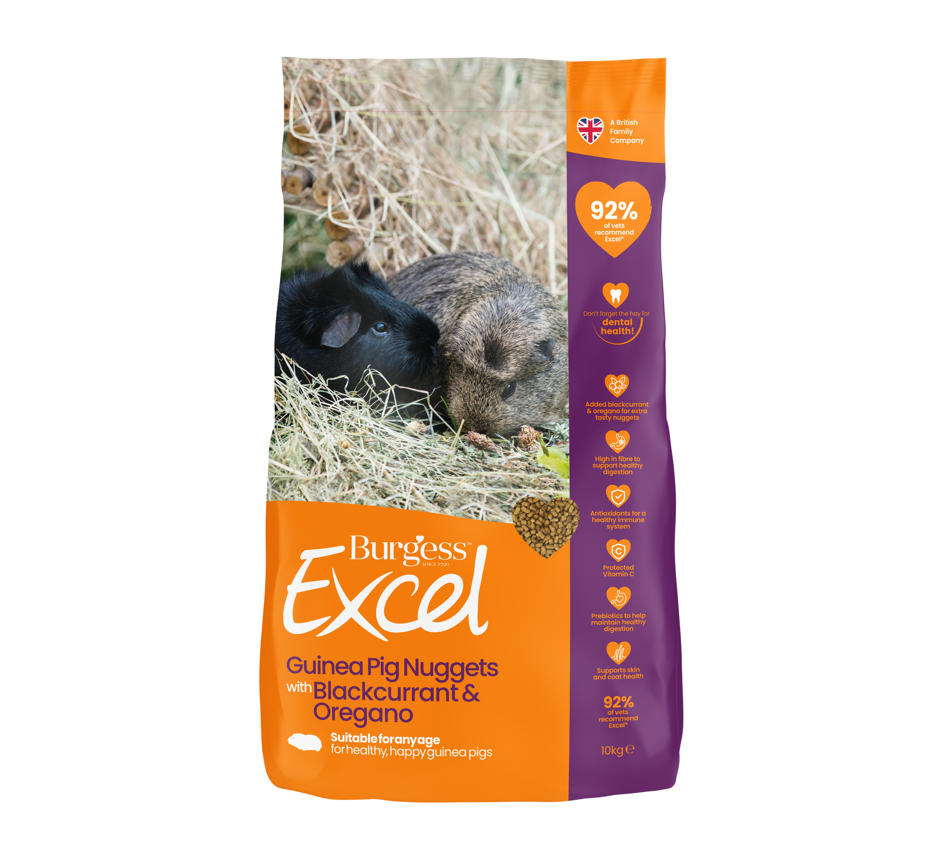 Burgess Excel Adult Guinea Pig Nuggets Blackcurrant & Oregano