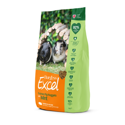 Burgess Excel Adult Guinea Pig Nuggets - Mint 3kg