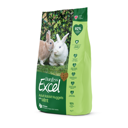 Burgess Excel Adult Rabbit Nuggets - Mint 3kg