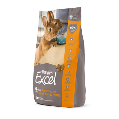 Burgess Excel Indoor Rabbit Nuggets - Dandelion & Nettle