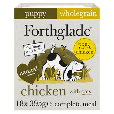 Forthglade Complete Meal Wholegrain Puppy Wet Dog Food - Chicken with Oats & Vegetables