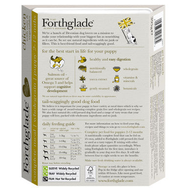 Forthglade Complete Meal Wholegrain Puppy Wet Dog Food - Chicken with Oats & Vegetables