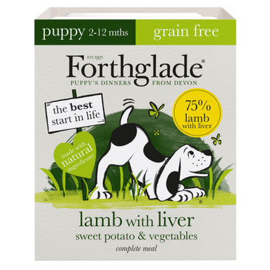 Forthglade Complete Meal Grain-free Puppy Wet Dog Food - Lamb with Liver, Sweet potato & Vegetables