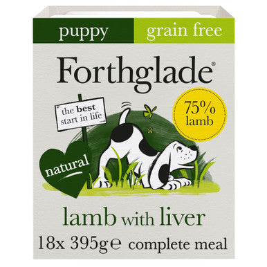 Forthglade Complete Meal Grain-free Puppy Wet Dog Food - Lamb with Liver, Sweet potato & Vegetables