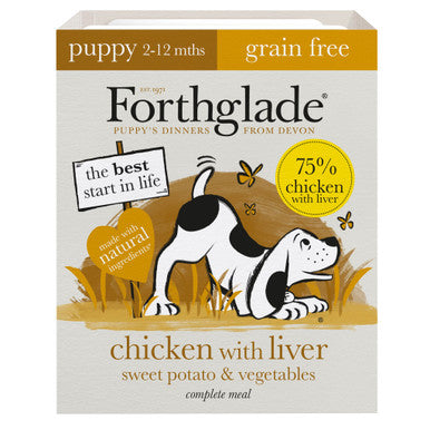 Forthglade Complete Meal Grain-free Puppy Wet Dog Food - Chicken with Liver, Sweet potato & Vegetables