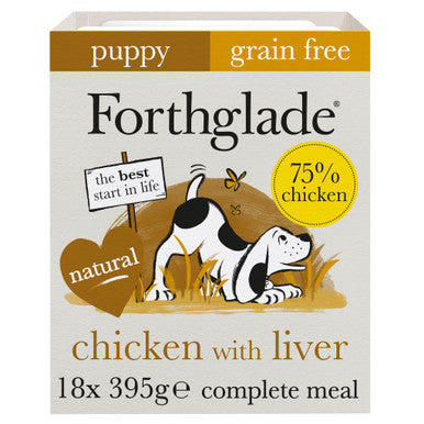 Forthglade Complete Meal Grain-free Puppy Wet Dog Food - Chicken with Liver, Sweet potato & Vegetables