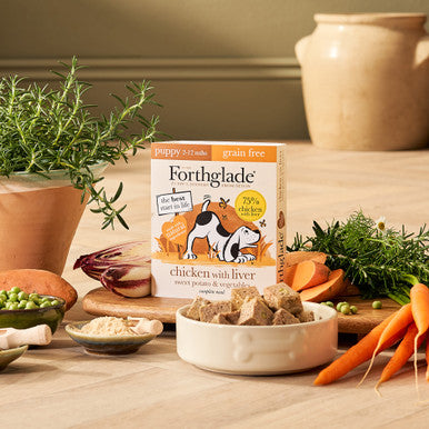 Forthglade Complete Meal Grain-free Puppy Wet Dog Food - Chicken with Liver, Sweet potato & Vegetables