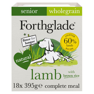 Forthglade Complete Meal Wholegrain Senior Wet Dog Food - Lamb with Brown rice & Vegetables