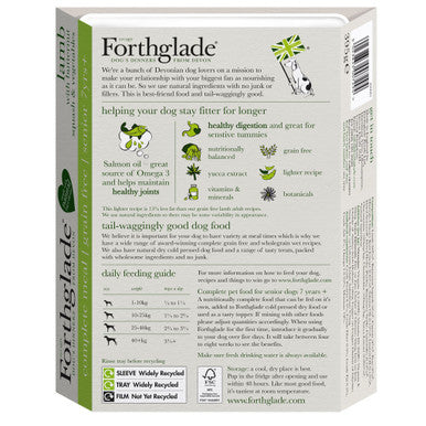 Forthglade Complete Meal Grain-free Senior Wet Dog Food - Lamb with Butternut squash & Vegetables