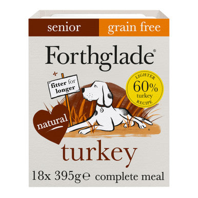 Forthglade Complete Meal Grain-free Senior Wet Dog Food - Turkey with Butternut squash & Vegetables