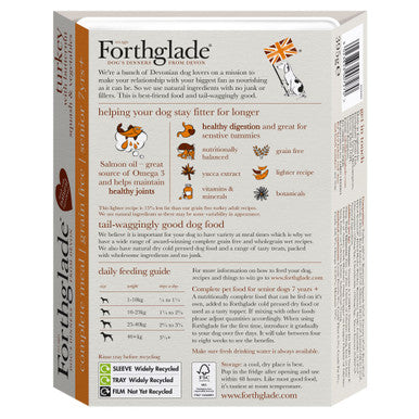 Forthglade Complete Meal Grain-free Senior Wet Dog Food - Turkey with Butternut squash & Vegetables