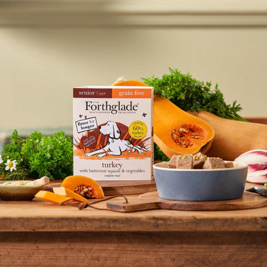 Forthglade Complete Meal Grain-free Senior Wet Dog Food - Turkey with Butternut squash & Vegetables