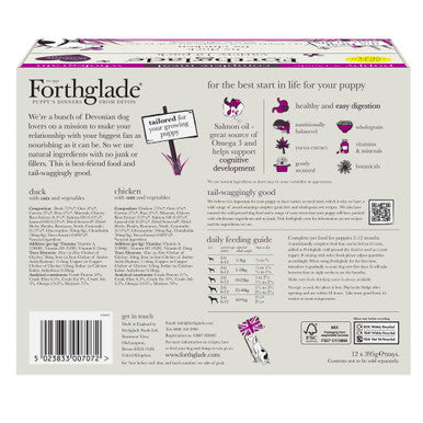 Forthglade Complete Meal Wholegrain Puppy Wet Dog Food - Variety Pack