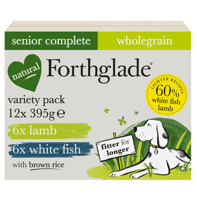 Forthglade Complete Meal Wholegrain Senior Wet Dog Food - Variety Pack