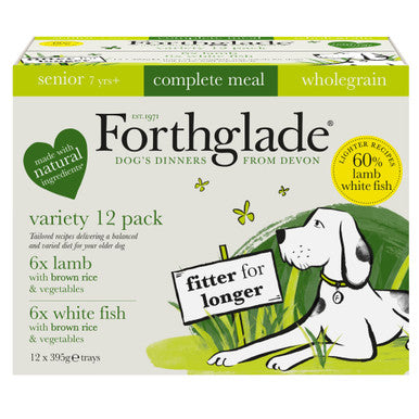 Forthglade Complete Meal Wholegrain Senior Wet Dog Food - Variety Pack